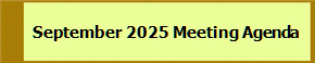 September 2025 Meeting Agenda